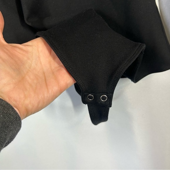 And Now This | Long Sleeve Black Bodysuit Women's Size Large - Picture 5 of 14